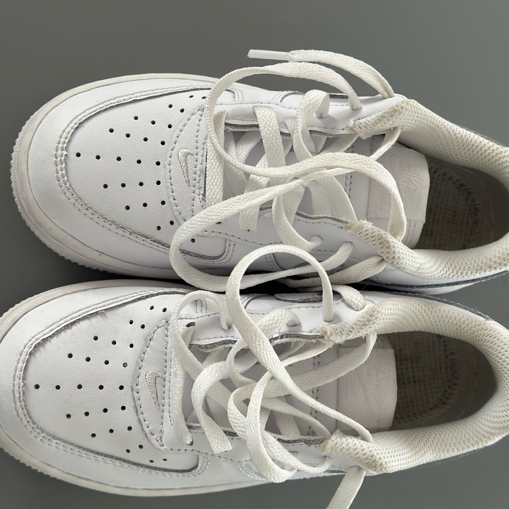Toddler white airforce ones. 11c